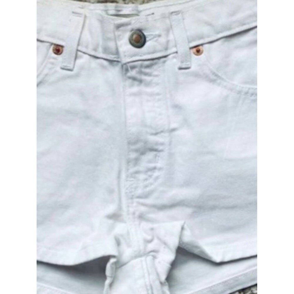 Victoria's Secret London Jeans Women's white denim shorts sz 4 sexy vintage 90's